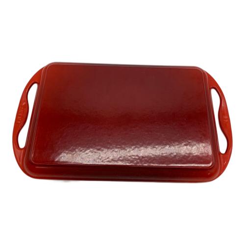 LE CREUSET (ルクルーゼ) グリルプレート レッド
