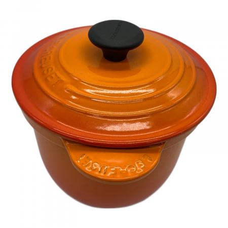 値下げ中【新品未使用品】LE CREUSET ココットエブリィ18 オレンジ LE CREUSET (ルクルーゼ) ココット・エブリィ 18 オレンジ ロゴスレ有