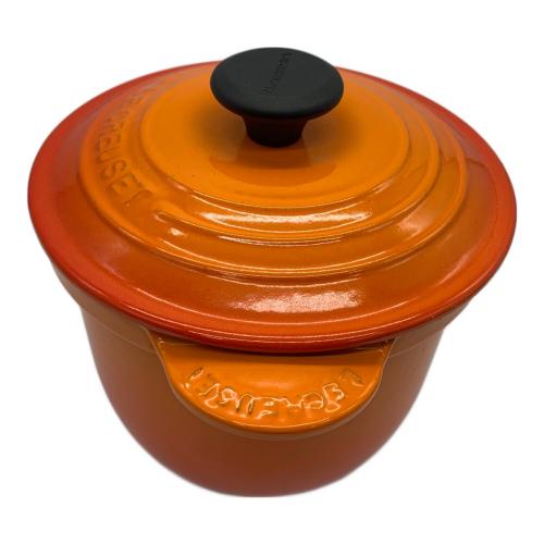 ル・クルーゼ(LE CREUSET) ココット・エブリィ18オレンジ 新品未使用