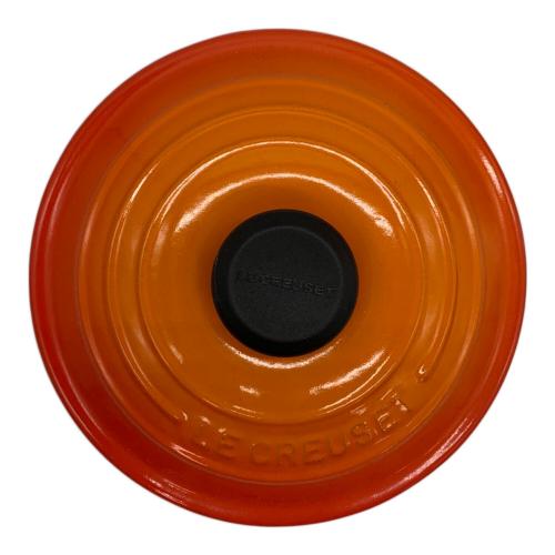 LE CREUSET (ルクルーゼ) ココット・エブリィ 18 オレンジ ロゴスレ有