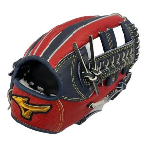 MIZUNO (ミズノ) グローブ ブルー×レッド グローブ MIZUNO PRO 内野用 右投げ 1AJGR97103