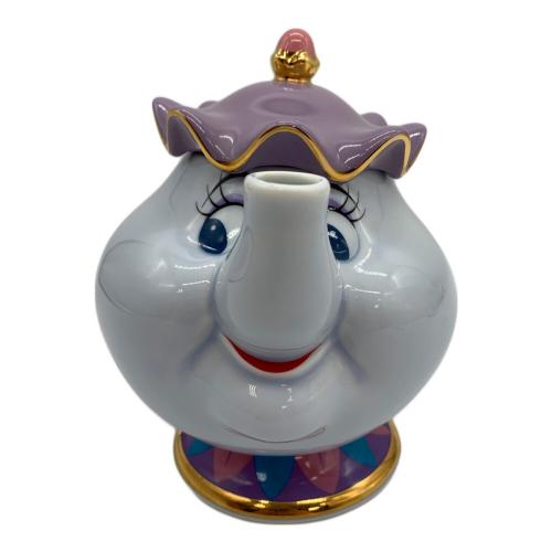 DISNEY (ディズニー) ティーポット 美女と野獣 ポット婦人 チップ ティーセット ティーポット1点 ティーカップ1点