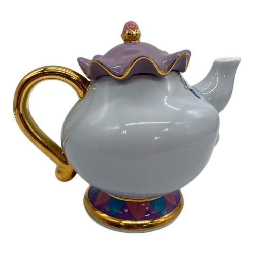 DISNEY (ディズニー) ティーポット 美女と野獣 ポット婦人 チップ ティーセット ティーポット1点 ティーカップ1点