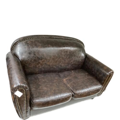 VINCENT (ヴィンセント) 2人掛けソファー ダークブラウン