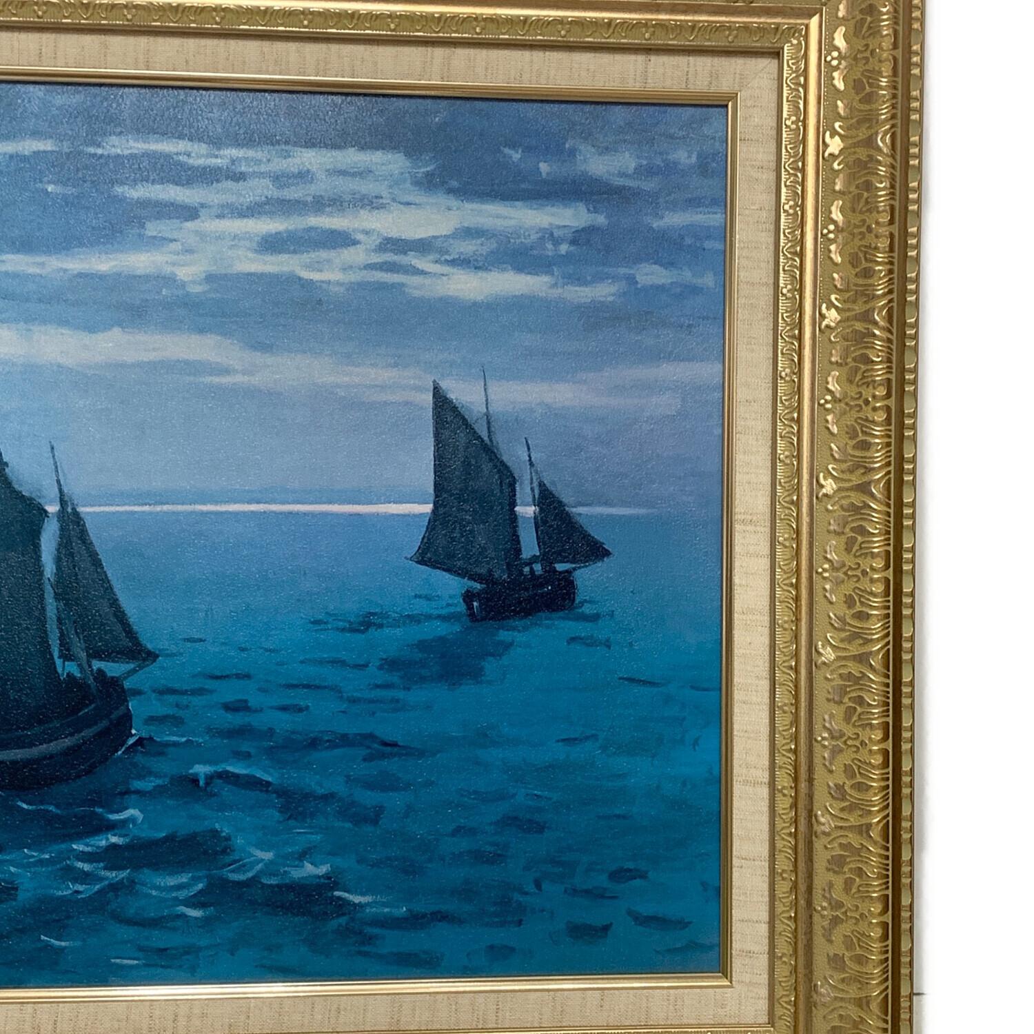 クロード・モネ 「海上の釣り船」 プリハード複製画｜トレファクONLINE