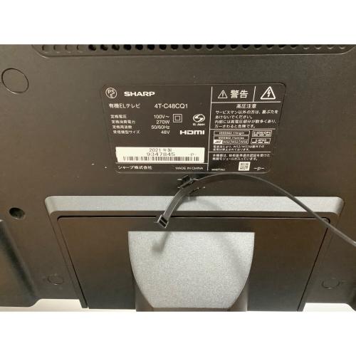 SHARP (シャープ) 4K有機ELテレビ 4T-C48CQ1 2021年製 48インチ