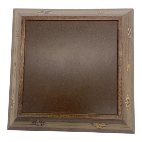 箱根寄木細工 盛器(市松・茶)