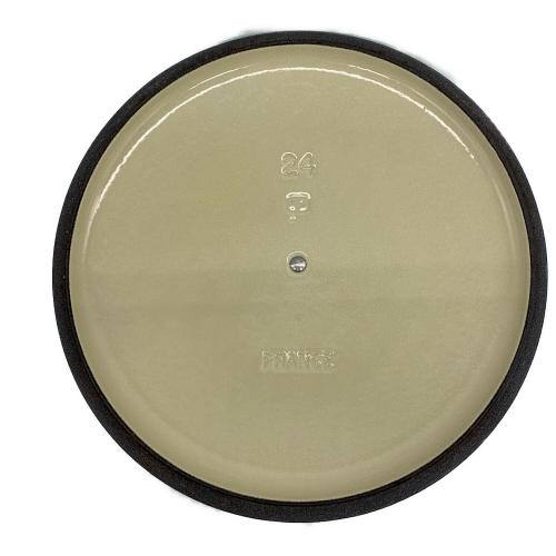 LE CREUSET (ルクルーゼ) 両手鍋 24cm 黄緑 ココット・ロンド