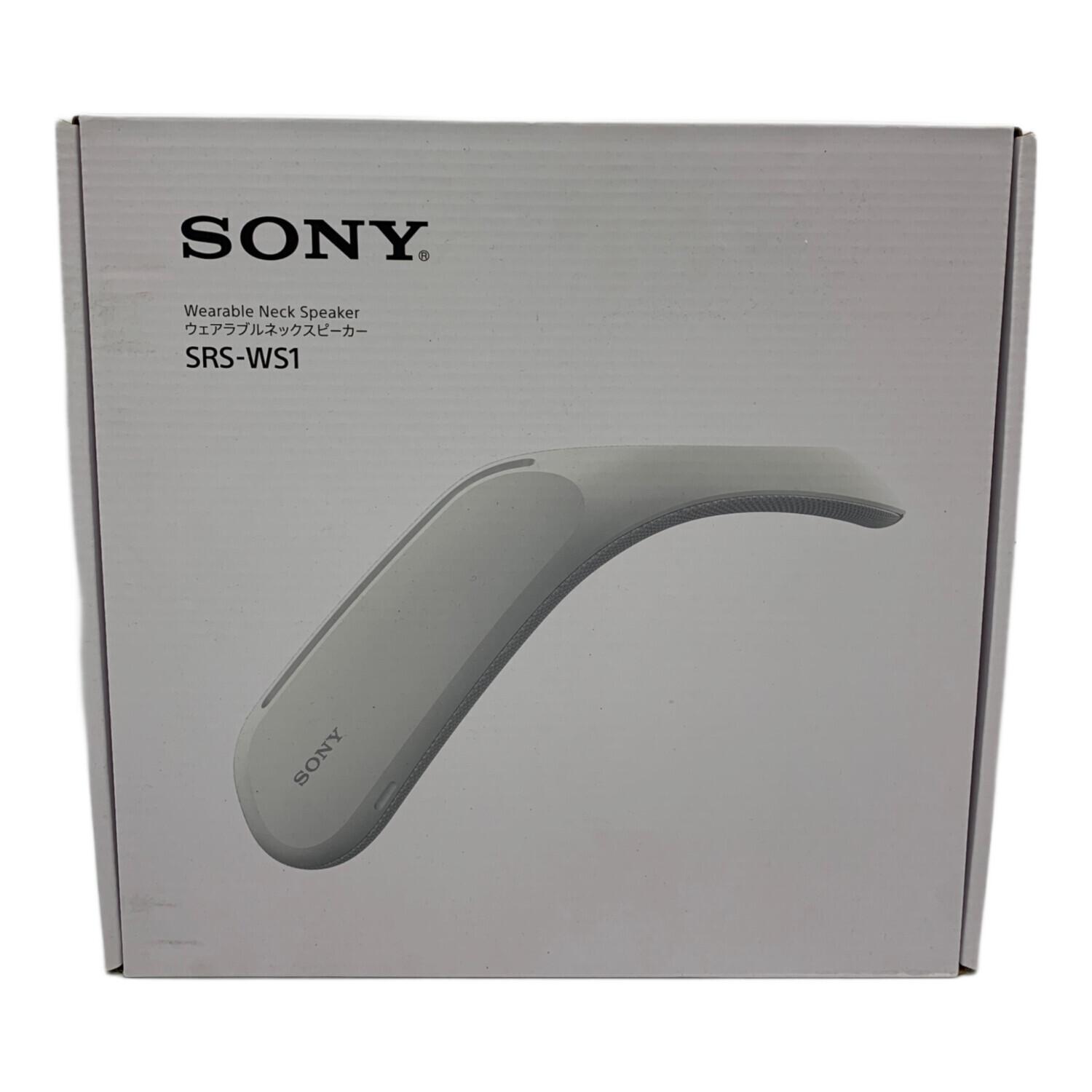 良品 SONY SRS-WS1 ソニー ウェアラブルネックスピーカー グレー SONY (ソニー) ウェアラブルネックスピーカー＆DVDブルーレイセット
