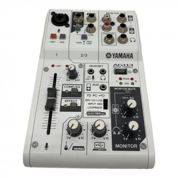 YAMAHA AG-03 ミキシング・コンソール YAMAHA (ヤマハ) ミキシングコンソール AG03｜トレファクONLINE