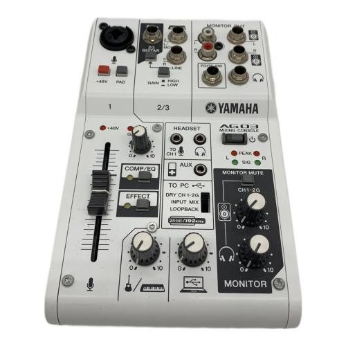 YAMAHA (ヤマハ) ミキサー AG03