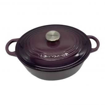 LE CREUSET (ルクルーゼ) 両手鍋 SIZE 25cm カシス トラディション ココット・オーバル