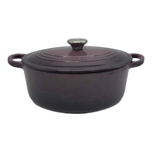 LE CREUSET (ルクルーゼ) 両手鍋 SIZE 25cm カシス トラディション ココット・オーバル
