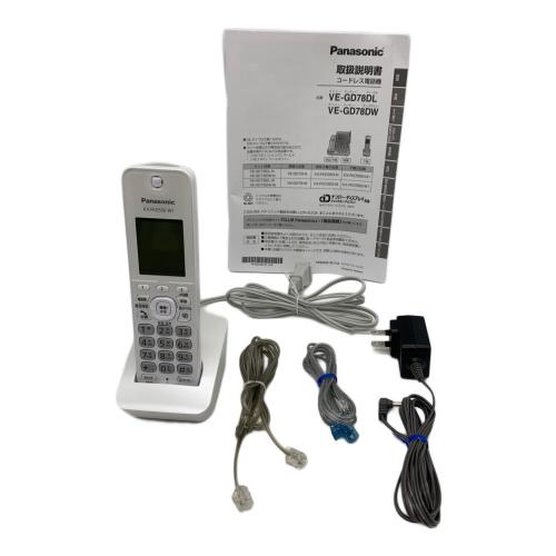 Panasonic (パナソニック) 子機付電話機 VE-GD78