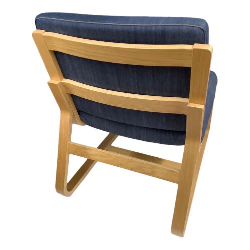 無印良品 (ムジルシリョウヒン) ソファチェア 14 ネイビー×ナチュラル リビングでもダイニングでもつかえるシリーズ