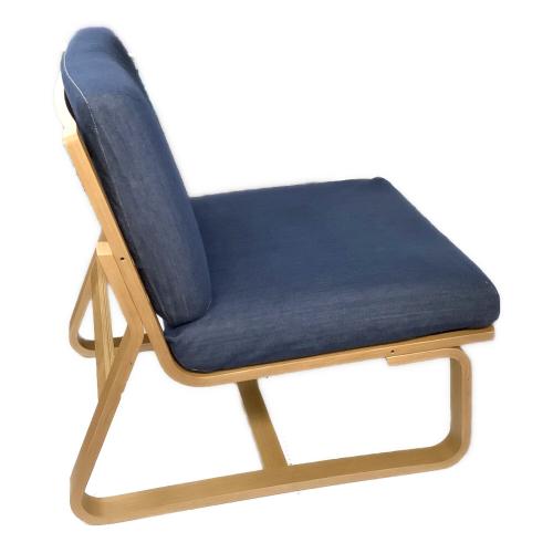 無印良品 (ムジルシリョウヒン) ソファチェア 14 ネイビー×ナチュラル リビングでもダイニングでもつかえるシリーズ