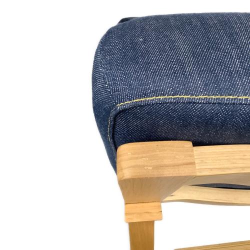 無印良品 (ムジルシリョウヒン) ソファチェア 14 ネイビー×ナチュラル リビングでもダイニングでもつかえるシリーズ