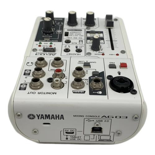 YAMAHA (ヤマハ) ウェブキャスティングミキサー AG03