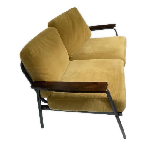 2人掛けソファー ブラック×ブラウン