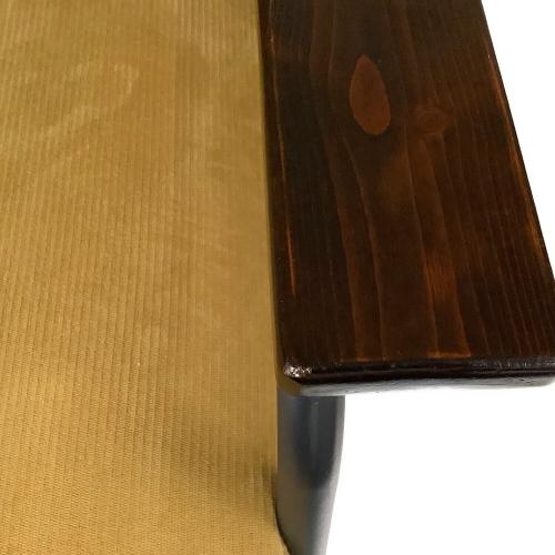 2人掛けソファー ブラック×ブラウン