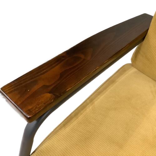 2人掛けソファー ブラック×ブラウン