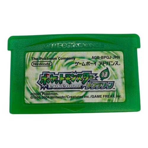 ポケットモンスターリーフグリーン ゲームボーイアドバンス用ソフト CERO A (全年齢対象)