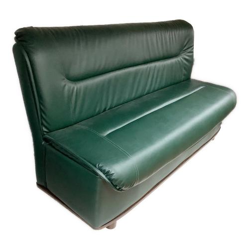 大川家具 (オオカワカグ) 2人掛けソファー ブラウン×グリーン