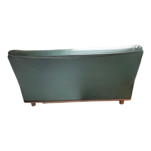 大川家具 (オオカワカグ) 2人掛けソファー ブラウン×グリーン