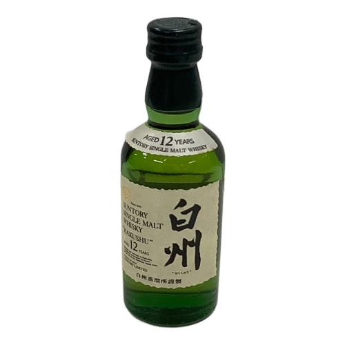 サントリー 白州 ジャパニーズウィスキー 12年 50ml