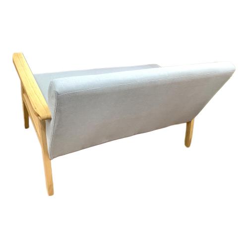 2人掛けソファー グレー×ナチュラル