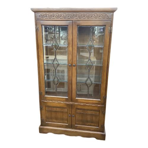 キャビネット アンティーク調 138 ブラウン