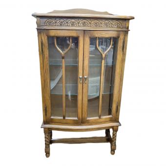 キャビネット アンティーク調 138 ブラウン