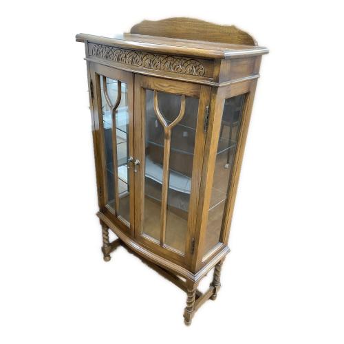 キャビネット アンティーク調 138 ブラウン