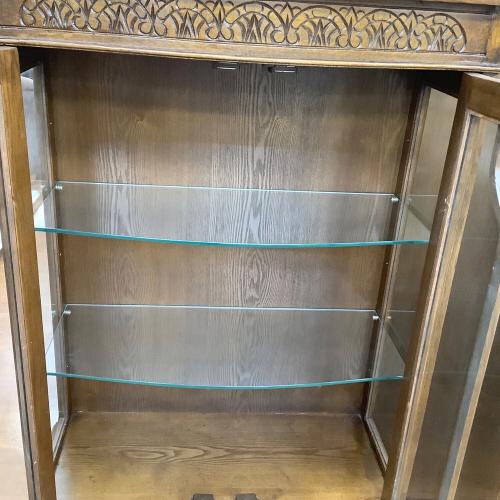 キャビネット アンティーク調 138 ブラウン