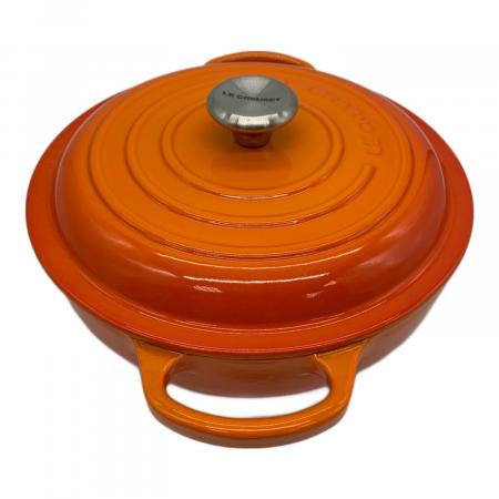 ❇︎未使用❇︎ LE CREUSET ビュッフェキャセロール30cm オレンジ LE CREUSET (ルクルーゼ) ビュッフェ・キャセロール 22cm SIZE 22cm