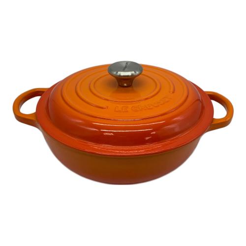 LE CREUSET (ルクルーゼ) ビュッフェ・キャセロール 22cm SIZE 22cm オレンジ