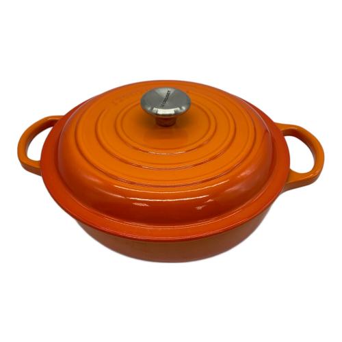 LE CREUSET (ルクルーゼ) ビュッフェ・キャセロール 22cm SIZE 22cm オレンジ