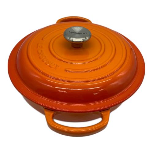 LE CREUSET (ルクルーゼ) ビュッフェ・キャセロール 22cm SIZE 22cm オレンジ