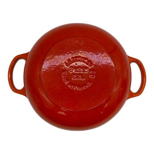 LE CREUSET (ルクルーゼ) ビュッフェ・キャセロール 22cm SIZE 22cm オレンジ