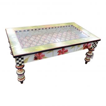 MACKENZIE CHILDS (マッケンジー・チャイルズ) コーヒーテーブル Poppy Keepsake 351 マルチカラー