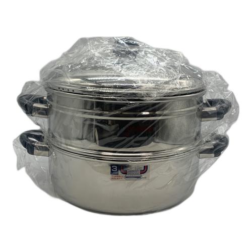 NIYACO 3層鋼鍋 OJ-19-1S シルバー