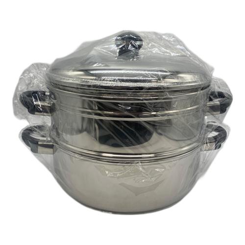 NIYACO 3層鋼鍋 OJ-19-1S シルバー