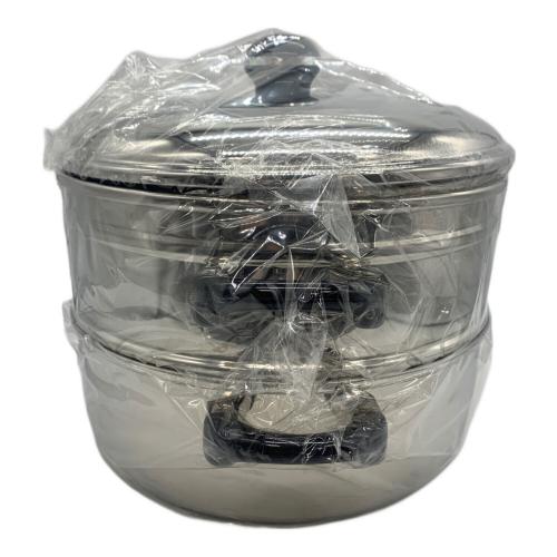 NIYACO 3層鋼鍋 OJ-19-1S シルバー