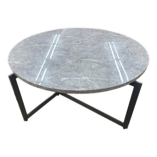 桜屋工業 (サクラヤコウギョウ) ローテーブル LT-86-80 大理石調 グレー