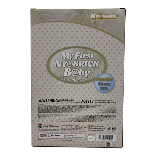 MEDICOM TOY (メディコムトイ) NY@BRICK MY FIRST NY@BRICK BABY Marble Stone Ver 100％ & 400％ フィギュア