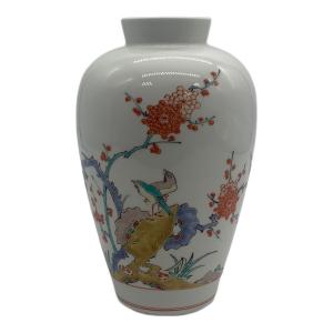 柿右衛門 (カキエモン) 花瓶 菊鳥紋