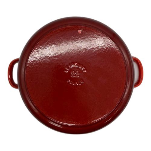 LE CREUSET (ルクルーゼ) 両手鍋 22cm レッド ココット・ロンド