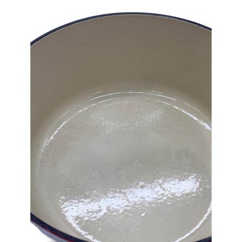 LE CREUSET (ルクルーゼ) 両手鍋 22cm レッド ココット・ロンド