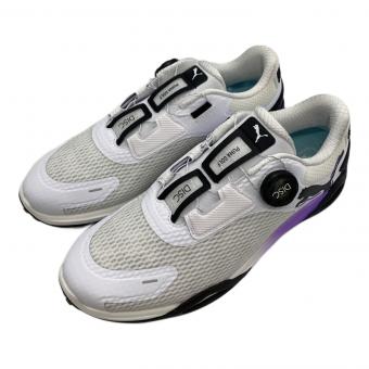 PUMA (プーマ) ゴルフシューズ 31021911 メンズ SIZE 27cm ホワイト×パープル