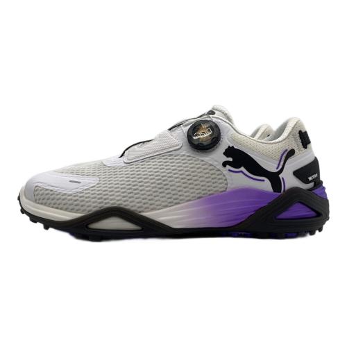 PUMA (プーマ) ゴルフシューズ 31021911 メンズ SIZE 27cm ホワイト×パープル